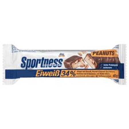 Sportness Barretta proteica arachidi e caramello, 40 g