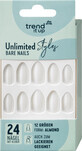 Trend !t up Unlimited Styles Bare Nails unghie artificiali, 24 pz