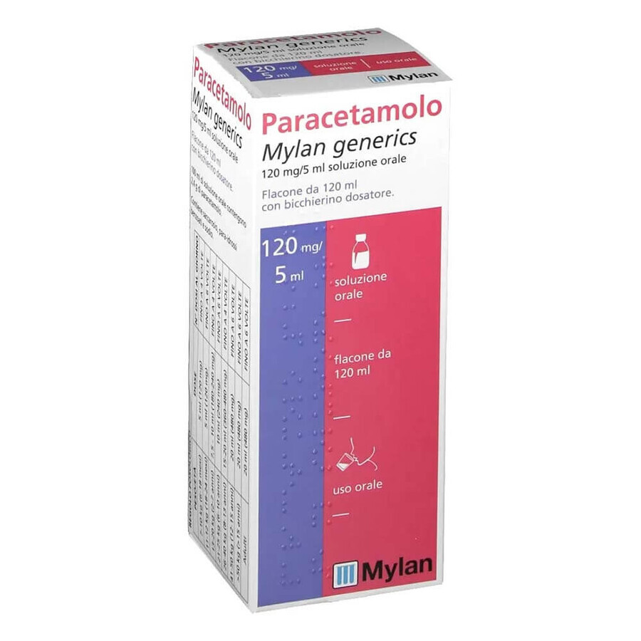 Paracetamolo Mylan 120mg/5ml Sciroppo 120ml