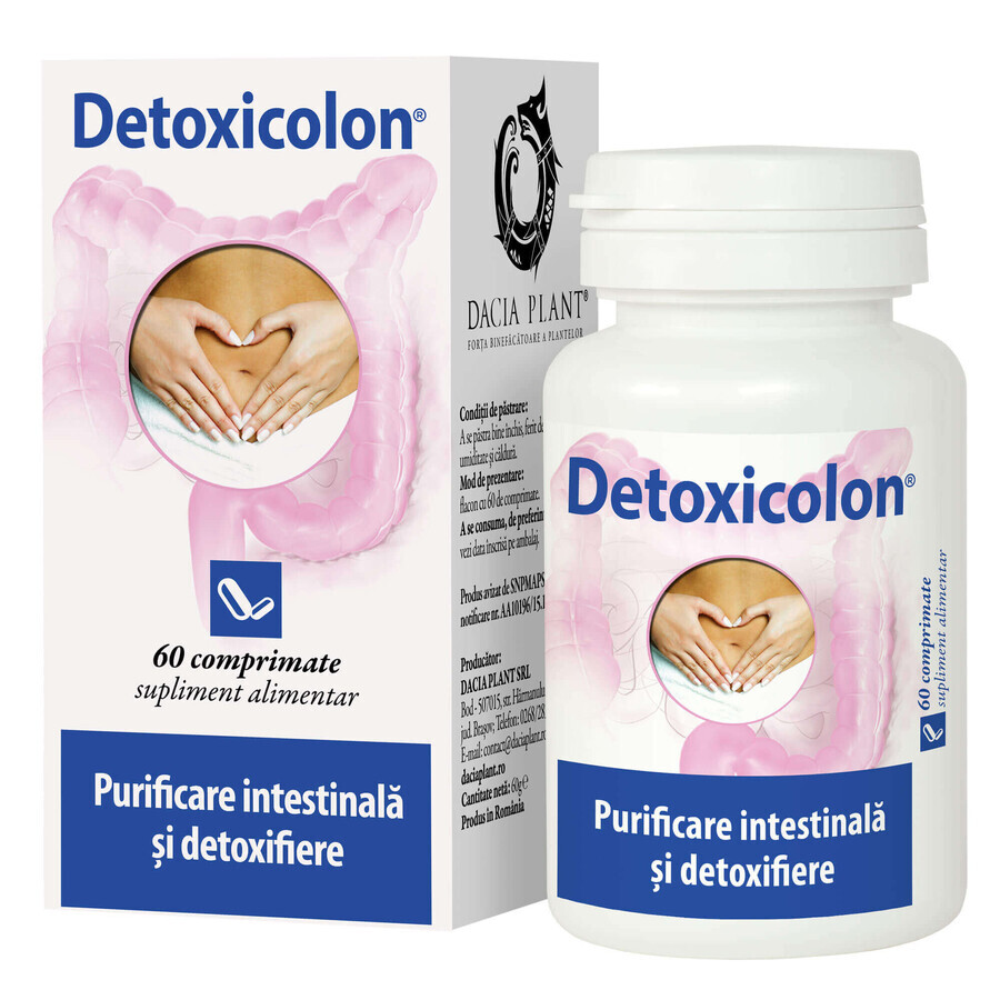 Detoxicolon, 60 compresse, Dacia Plant  recensioni
