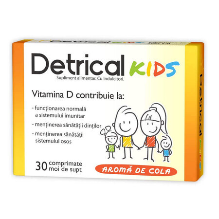 Detrical D3 400 UI KIDS, 30 pastiglie morbide, Natur Produkt