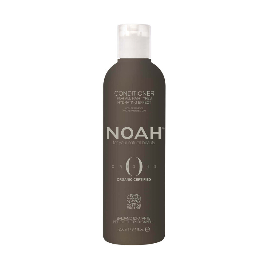 Balsamo idratante BIO con olio di sesamo per tutti i tipi di capelli, Noah, 250 ml